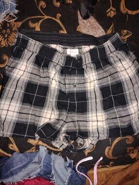 Colsie Plaid Boxer Pajama Shorts